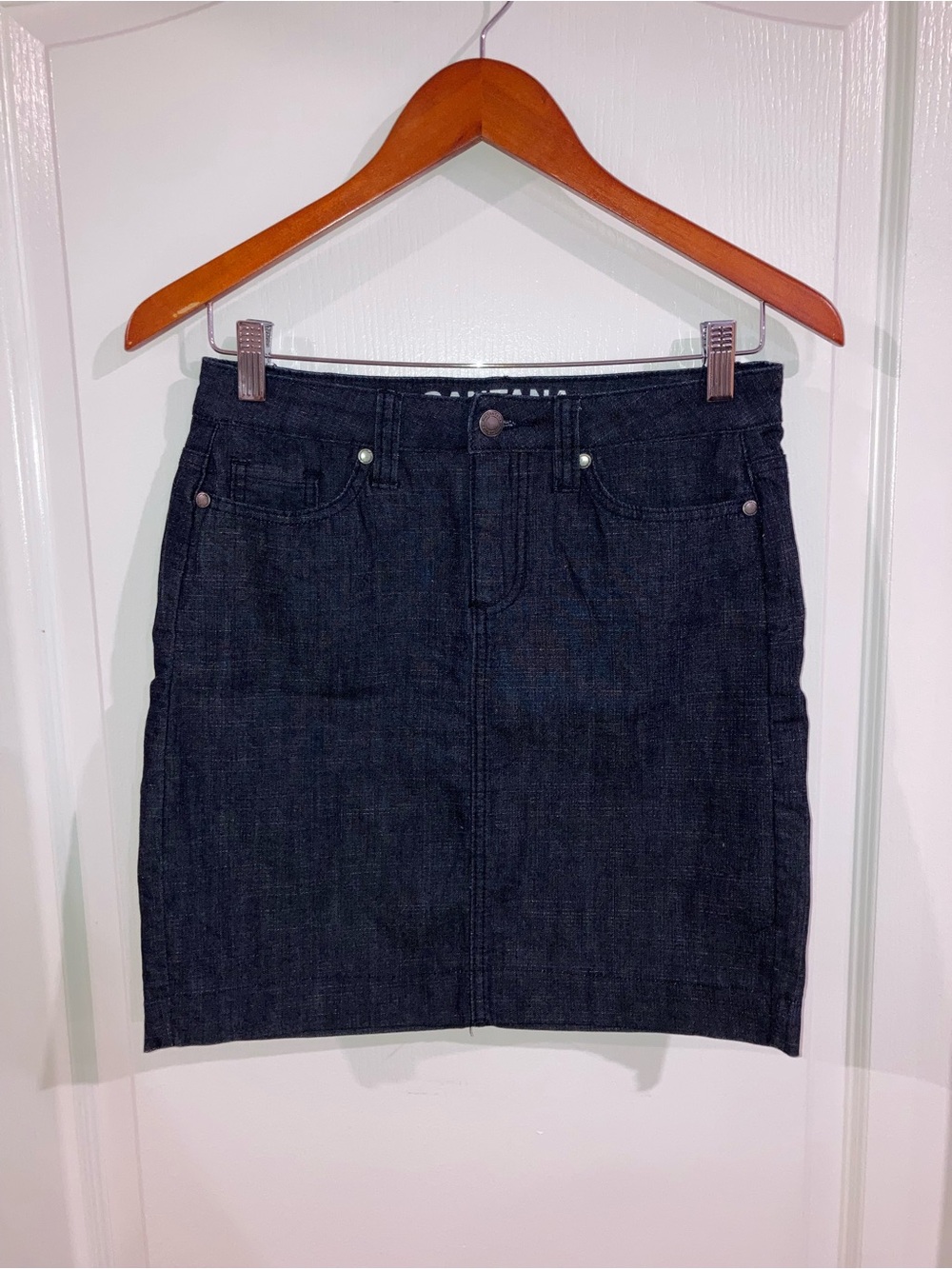 Santana Jeans Dark Blue Jean Pencil Skirt - size 6